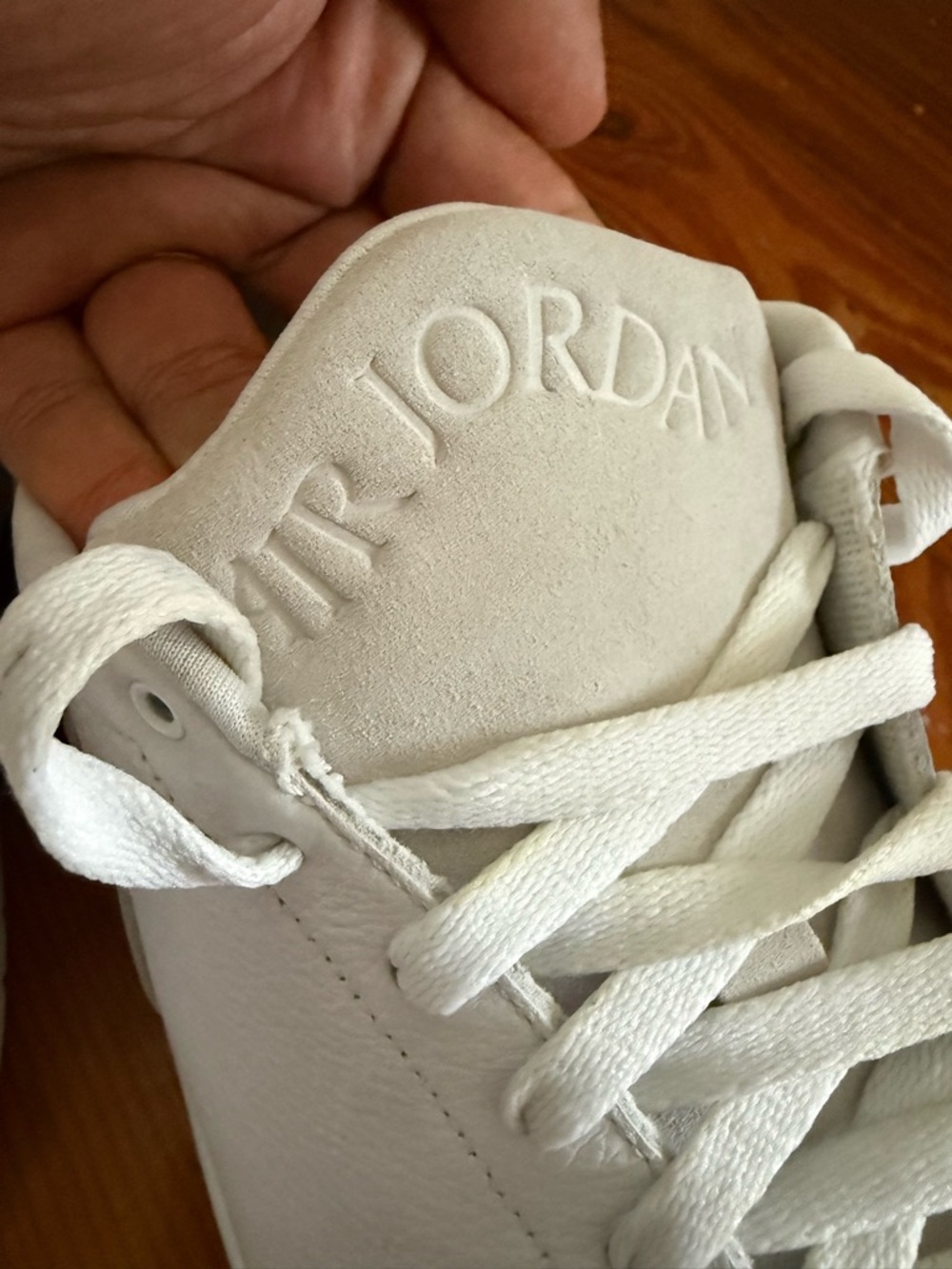 Jordan White Low-Top Leather Sneaker